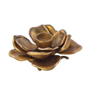 Support de bougie artisanal de luxe à motif floral pour la décoration de la maison - Product Image 2