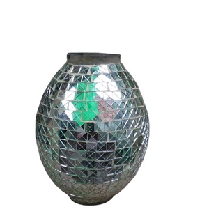 Vase de sol en mosaïque de verre Saic moderne et luxueux, écologique, pour salon, chambre, salle à manger, bureau, anniversaire, maison, restaurant - Product Image 5