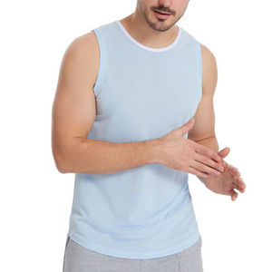 Débardeur oversize pour homme, style streetwear, avec emmanchures profondes, blanc, sans manches, mode urbaine, style hip hop, gilet d'été - Product Image 5