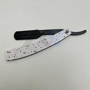 Rasoir droit robuste à lame simple remplaçable, couteau à manche pliant OEM en acier inoxydable pour un rasage lisse et précis - Product Image 2