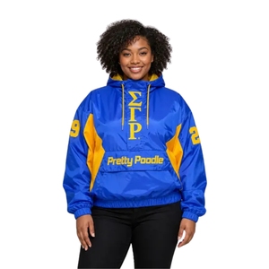 เสื้อแจ็คเก็ตกันลมแบบมีซิป Sigma Gamma Rho Pretty Poodle น้ำหนักเบา กันลม สำหรับกิจกรรมกลางแจ้ง เสื้อผ้ากีฬาสำหรับชมรมนักศึกษา - Product Image 4