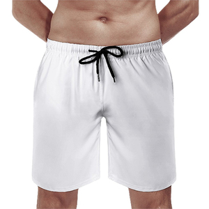 Shorts en polyester pour homme, tissés, avec cordon de serrage, taille mi-haute, légers, respirants, séchage rapide, décontractés, sportifs, été, 100% polyester - Product Image 2