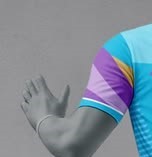 ชุดยูนิฟอร์มอเมริกันฟุตบอลคุณภาพสูง ระบายอากาศได้ดี พิมพ์ลายสวยงาม แขนสั้น ดีไซน์ปรับแต่งได้ ผลิตจากโพลีเอสเตอร์ 100% ราคาประหยัด - Product Image 5