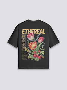 Camiseta con Estampado de Flores Japonesas, Transpirable, de Verano, Lavable a Máquina, de Algodón Puro, Marca de Moda, Camisetas de Media Manga - Product Image 1