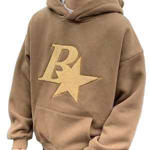 Vente en gros de sweat-shirts à capuche surdimensionnés pour hommes en coton 100% pour impression puff, impression DTG personnalisée, streetwear, poids du tissu 350 grammes - Product Image 2