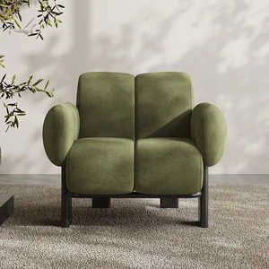 Silla moderna con acento nórdico ZENLO de Uber Decor 30000G para sala de estar, dormitorio y espacios informales, silla de salón elegante - Product Image 2