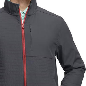 Nouvelle arrivée 2026, veste softshell pour homme, logo et design personnalisés, tissu softshell, coupe ajustée, coupe-vent, veste softshell pour homme - Product Image 3