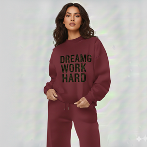 Sudadera Personalizada para Mujer, Cuello Alto, Oversize, Mezcla de Algodón Suave, Felpa en la Parte Delantera, Hombros Caídos, Corte Holgado, Informal, Invierno - Product Image 6