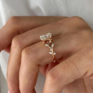 IGI Certified Oval Lab Grown Diamond Engagement Ring Wedding Ring 1.80Carat Yellow Gold 14k Party Gift Jewelry - Product Image 3