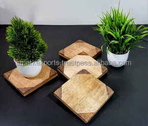 Dessous de verre en bois fait main d'approvisionnement direct d'usine pour la décoration de table avec des options de personnalisation et un service de vente en gros en vrac - Product Image 4