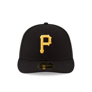 Casquette de baseball noire de haute qualité, neuve, avec broderie dorée, ajustée, 6 panneaux, pour adultes, streetwear, unisexe - Product Image 1