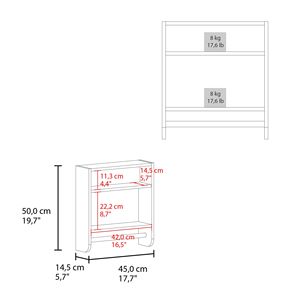 Armadietto Medico Nero da 50 cm con 1 Anta, 2 Ripiani e 1 Specchio - Categoria Prodotto Singolo - Product Image 2