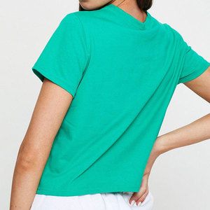Camiseta Corta para Mujer, Cuello Redondo, Suave, Informal, Perfecta para Uso Diario y Estilo Relajado de Verano - Product Image 2