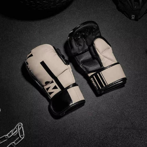 ถุงมือต่อสู้ MMA ถุงมือเปิดนิ้วแบบมีโฟมน้ำหนักเบา ดีไซน์ยืดหยุ่น สวมใส่สบาย เหมาะสำหรับกิจกรรมกีฬาประจำวัน - Product Image 4