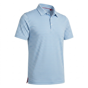 Camiseta de Golf para Hombre en Spandex/Poliéster, Tejido de 180g que Absorbe la Humedad y Seca Rápidamente, Anti-Encogimiento, para Alto Rendimiento en el Campo - Product Image 4