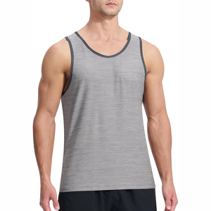 Camiseta sin mangas de punto con estampado digital transpirable de secado rápido para hombre, estilo vintage para gimnasio y fitness de verano, 100% poliéster, cuello redondo, 120g - Product Image 5