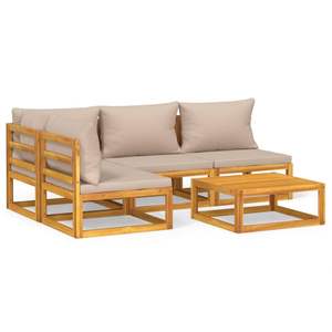 Ensemble de salon de jardin taupe - Product Image 2