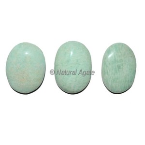หินออนิกซ์สีน้ำเงินรูปไข่แบบคาโบชองแกะสลักจาก NaturalAgate.com กูร์การัต - Product Image 2