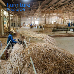 Natural Outdoor Rattan Dining Chair <b>Bamboo</b> Handmade Frame Comfortable Foam <b>Garden</b> Seating Home Cafe Restaurant Furniture OEM ODM - Product Image 6