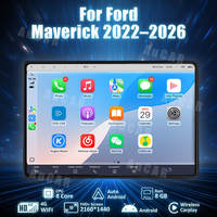 Reproductor de DVD para Auto AuCar de 13 Pulgadas con Pantalla Táctil Android 14 y Navegación GPS para Ford Maverick 2022-2026, Radio Multimedia Estéreo para Auto con Video