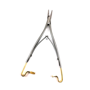 M.A SIDDIQUE INTERNATIONAL Prix Compétitif Porte-aiguille Mathieu 14 mm à pointe longue, argenté, Instruments chirurgicaux de suture certifiés CE - Product Image 1