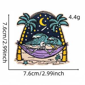 Wholesale Embroidery Patch Custom Bold Letter Thread Badge for Jackets Caps Bags <b>Shirts</b> Garments Heat <b>Press</b> Iron On Sew On - Product Image 6