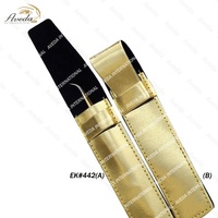 Ensemble de pinces à épiler pour sourcils et cils en or rose de qualité supérieure, 3 pièces, en acier inoxydable, anti-magnétique, avec étui, pointe précise et durable