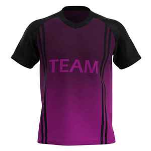 Nuevas camisetas de fútbol unisex personalizadas con color y diseño del equipo impreso, 100% poliéster, camisetas de fútbol de alta calidad. - Product Image 1