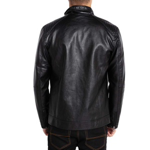 Veste en cuir véritable de haute qualité pour homme, prix raisonnable, style tendance, veste en cuir véritable à la mode pour homme - Product Image 2