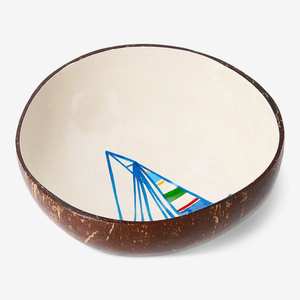 Wholesale Hand-painted Lacquered Coconut Shell Bowl for Entryway Table, Dessert <b>Container</b> made from Vietnam - Product Image 3