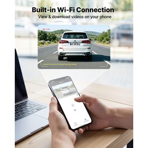 Cámara para Auto de Doble Canal 4K+1080P con WiFi, Control por Aplicación, GPS, Sensor G y Cobertura Frontal de 123 Grados - Product Image 6