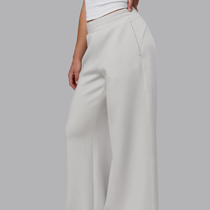 Pantalon de survêtement ample personnalisé en molleton 400 g/m² pour femme, taille élastique, style streetwear décontracté, tricoté en Spandex et Polyester - Product Image 3
