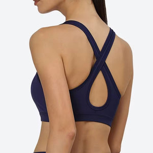 Soutien-gorge de sport pour femme, maintien élevé, rembourré, bretelles réglables, maille respirante, yoga, course à pied, fitness, entraînement, sans couture - Product Image 2