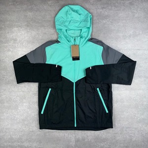<b>Men's</b> Hooded Color Blocking Sport Set Quick Dry Knitted Polyester <b>Summer</b> Outwear <b>Jacket</b> Shorts Top - Product Image 2