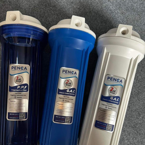 Carcasa fácil de alta calidad, carcasa de agua de filtro de cartucho azul y blanco grande de plástico PP de 10 pulgadas para piezas de filtro de agua de carcasa - Product Image 3
