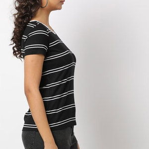 T-shirts pour femmes, t-shirts surdimensionnés pour femmes, coton et polyester, t-shirt décontracté à manches courtes - Product Image 2