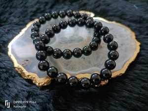 Natural Black Obsidian <b>Bracelet</b> Crystal 8mm Beaded <b>Bracelet</b> <b>Healing</b> Gemstone Jewelry Protection Reiki Chakra Gift - Product Image 2