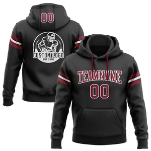 Wholesale Direct Industry New Design Custom Stitched White <b>Black</b>-Orange Fade Fashion Sports Men's <b>Sweatshirt</b> Hoodie - Product Image 1