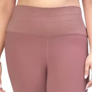 . <b>Women's</b> Dusty Rose High Waist Full Length Leggings Slim Fit <b>Stretch</b> Pants Wide Waistband Casual Yoga Workout <b>Trousers</b> - Product Image 2