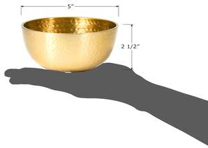 Tazón de Cobre Martillado de Calidad Deluxe, Elegante y Sencillo, Tazón de Metal Pulido para Servir, Vajilla y Artículos de Mesa para Fiestas a Precio de Mayoreo - Product Image 5