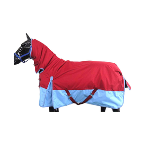Couverture pour cheval en tissu Oxford imperméable 600D avec rembourrage en coton 280g et garnissage en polaire chaude pour l'automne et l'hiver - Product Image 1