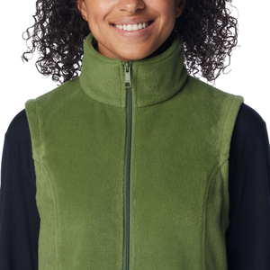 Chaleco de Forro Polar Suave para Mujer, Sin Mangas, con Cierre Completo, para Senderismo y Camping, Transpirable, de Color Sólido, con Logotipo Personalizado, Precio Económico - Product Image 6