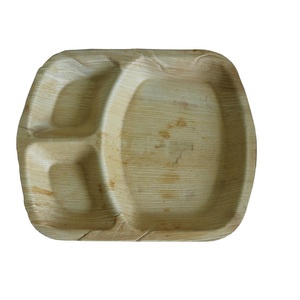 Platos y Bandejas de Hoja de Palma Areca, Vajilla Ecológica Compostable para Servicios de Alimentos Sostenibles - Product Image 1