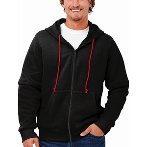 Sudadera con Capucha y Cremallera Personalizada de Alta Calidad para Hombre |   Corte Regular, 100% Algodón, Forro Polar, Secado Rápido y Transpirable, Invierno - Product Image 1