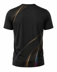 เสื้อยืดแขนสั้นผู้ชายพิมพ์ลาย ดีไซน์เรียบง่าย แห้งเร็ว ระบายอากาศได้ดี เป็นมิตรกับสิ่งแวดล้อม ทรงโอเวอร์ไซส์ สวมใส่สบาย คอกลม ผ้าฝ้ายถัก - Product Image 6