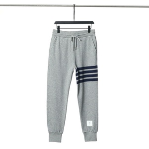 Men's Custom Fitness Jogging Sweatpants Anti-Wrinkle Work Tactical Sport Stacked Pattern <b>Cargo</b> Pants for Summer Flat Front Style - Product Image 3