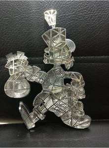 Pendientes de Plata de Ley Chapados en Oro Amarillo de 14k con Diamantes Clásicos de 2.50Ct para Hombre, Estilo Spike, Ideales para Fiestas - Product Image 2