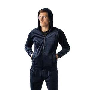 Conjunto Deportivo de Dos Piezas de Terciopelo Internacional Sólido, Corte Regular, Cintura Elástica, Ecológico, Antibacteriano y Ligero - Product Image 6