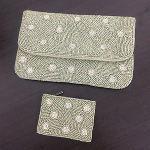 Sac à main en perles fait main à prix abordable, élégant pour femmes, idéal pour les mariages, les fêtes et les occasions de soirée - Product Image 1