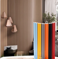 Panneau mural flexible en MDF cannelé pour intérieur